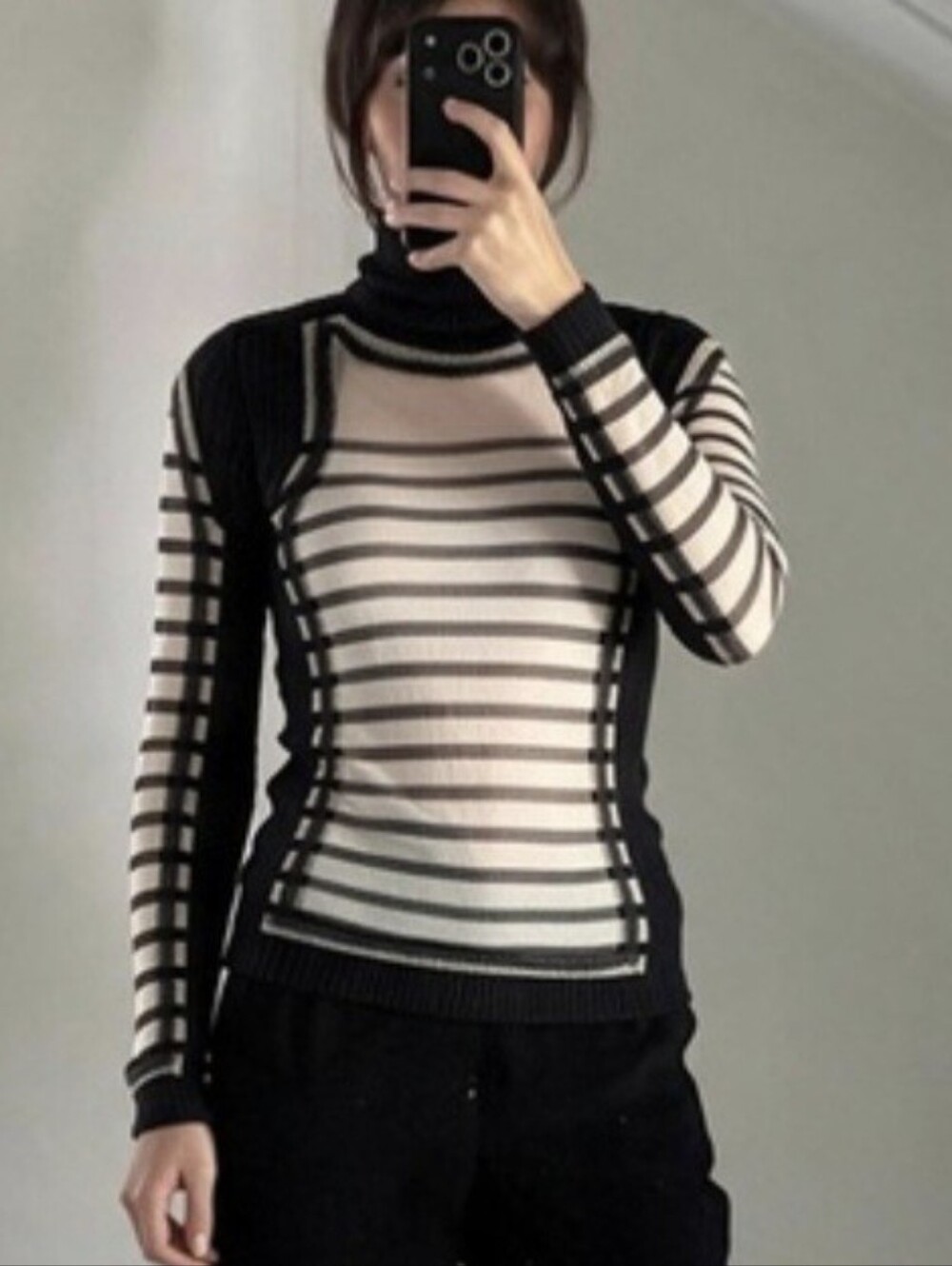 JPG 90's Wool and Mesh Vintage Top